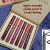 Handaiyan Velvet Matte 6pc Lipstick Set and 1pc Eyeliner