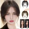 Natural Clip-In Front Bangs Hair Topper  – Black & Light Brown (ফ্রন্ট ব্যাং হেয়ার এক্সটেনশন)